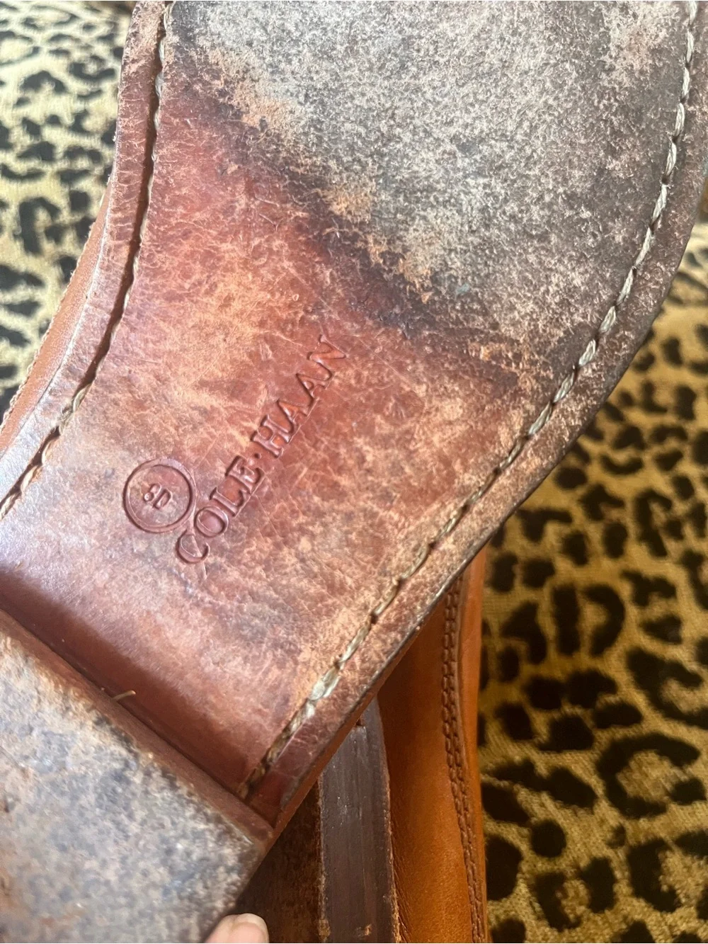 VTG Cole Haan Country Brown Leather Horsebit Loafers Men’s  US 8D Slip On